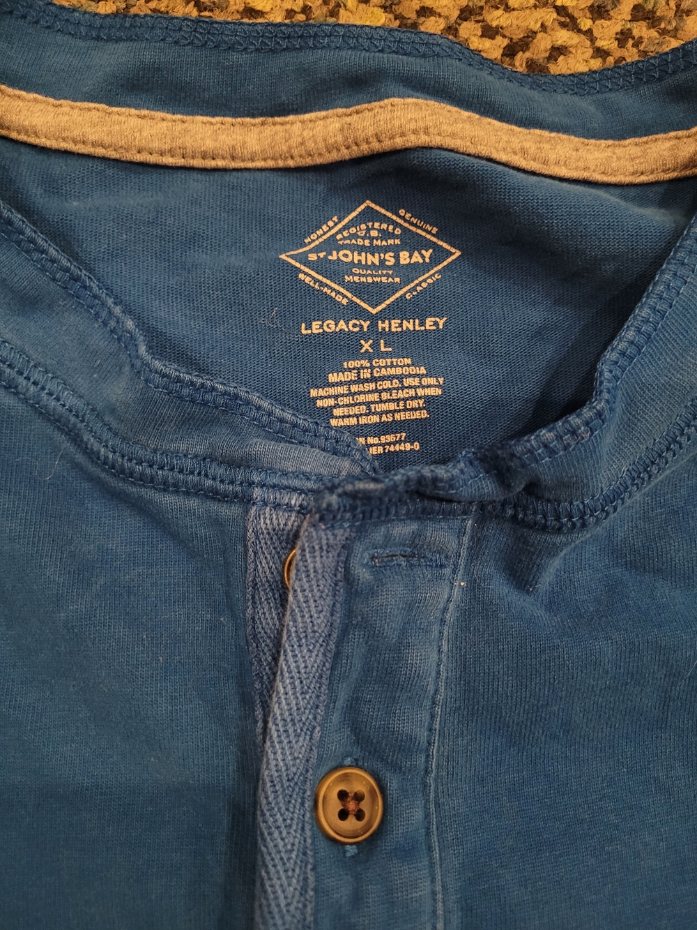 St. John's Bay Legacy Henley in Blue